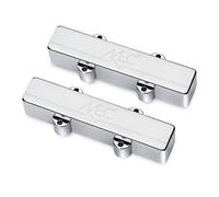 MEC Active Metal Cover J-Bass Pickup Set, 5-String - Chrome