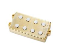 MEC - Pick-up passivo MM-Style per basso, copertura in metallo, 4 corde, colore: oro spazzolato