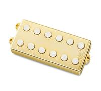 MEC - Pick-up passivo MM-Style per basso, copertura in metallo, 6 corde, collo, oro