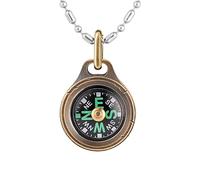 MecArmy Bussola portachiavi tascabile, bussola di sopravvivenza escursionismo mini bussola come regalo di laurea per adolescenti, bussola da trekking impermeabile IPX5 (bronzo)