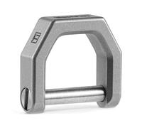 MecArmy CH2 - Portachiavi in titanio a forma di D, resistente, con anello a D, con gancio a vite, per chiavi dell'auto (S/M/L) (TI, M)