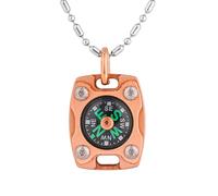 MecArmy CMP Mini bussola in titanio/ottone, lussuosa bussola tascabile di sopravvivenza - regalo da padre a figlio, regalo di mamma o papà, figlio per laurea, compleanno