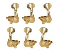 Meccaniche di bloccaggio per chitarra, accordatori vintage per chitarra, manopole per accordatura, pioli per accordatura corde per chitarra elettrica acustica (oro 3L3R)