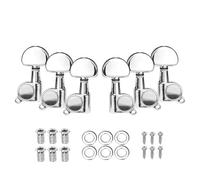 Meccaniche for chitarra folk, meccaniche semi-chiuse/completamente chiuse, accessori for accordatori a bottone in metallo(B 6Pcs)