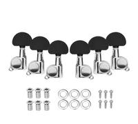 Meccaniche for chitarra folk, meccaniche semi-chiuse/completamente chiuse, accessori for accordatori a bottone in metallo(A 6Pcs)
