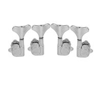Meccaniche Per Chitarra 2L2R Meccaniche Sigillate Accordatori 4 Corde Peg Per Basso Chiavi Parti Di Ricambio(Chrome)
