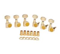 Meccaniche Per Chitarra 6 Meccaniche In Linea Per Chitarra A 2 Pin Chiavi Di Accordatura Piroli E Meccaniche(Gold,3/4)