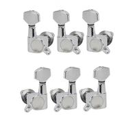 Meccaniche Per Chitarra 6PCS Chrome Meccaniche Per Chitarra Elettrica Sintonizzatori Chiavi Di Accordatura Pioli 6R 6L 3L3R Per Scegliere(3L3R)