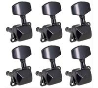 meccaniche per chitarra Meccaniche semi-chiuse for chitarra elettrica, folk e acustica, 3R3L(Black 6Left)