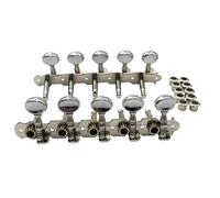 Meccaniche Per Chitarra Pirolo Per Accordatura Chitarra Con Testa Quadrata A Doppio Foro Pulsante Aperto Manopola Copricapo Bobina Superiore Mandolino(10 String C)