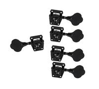 Meccaniche Per Chitarra Set Di 4R1L Meccaniche A Ingranaggi Aperti Chiavi Accordatura Pioli Neri Per Basso Elettrico A 5 Corde