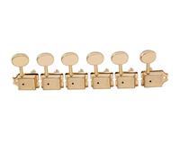 Meccaniche Per Chitarra Set Di 6 Accordatori Per Chitarra Vintage In Linea Teste Di Macchine Piroli E Chiavi(Gold)
