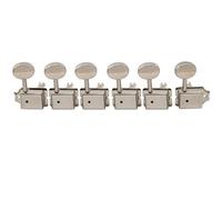 Meccaniche Per Chitarra Set Di 6 Accordatori Per Chitarra Vintage In Linea Teste Di Macchine Piroli E Chiavi(Nickel)