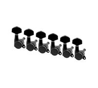 Meccaniche Per Chitarra Set Di 6 Meccaniche Con Bloccaggio In Linea Piroli E Teste Di Meccaniche Per Chitarra ST TL(Black)
