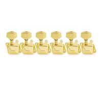 meccaniche per chitarra Set di 6 meccaniche for chitarra semi-sigillate in linea, piroli, chiavi e for stile ST Squier(Gold)