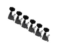 Meccaniche Per Chitarra Set Di 6 Meccaniche Sigillate Per Chitarra In Linea Chiavi Di Accordatura Piroli E Meccaniche(Black,Square)
