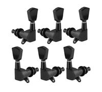 Meccaniche Per Chitarra Set Di Chiavi Accordatura Per Chitarra Chiuse Meccaniche Accordatori 3L3R Picchetti Sigillati(Black)