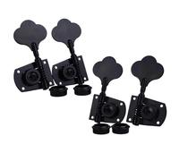 Meccaniche Per Chitarra Testa Della Macchina Per Basso Rapporto 1:21 Sintonizzatori A Telaio Aperto Picchetto Accordatura Chitarra Jazz Elettrica Nera(2R2L)