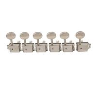 Meccaniche Per Chitarra Vintage 6 In Linea Accordatori Per Chitarra Teste Di Macchine Piroli Chiavi Set Accessori Strumenti Musicali(Nickel)