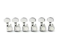 Meccaniche Pro 6 in linea con rapporto 15:1, 1 pin, completamente sigillate, meccaniche, piroli, chiavi for chitarra elettrica SQ, ST e Tele(Chrome)