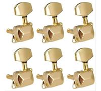 Meccaniche semi-chiuse for chitarra elettrica, folk e acustica, 3R3L(Gold 6Left)