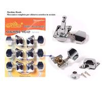 MECCANICHE set Chiavette cromate x chitarra acustica MECCANICA COMPLETA 3+3(d-s)