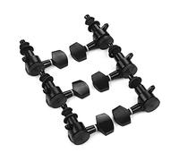 Meccanico accordatore 3l3r PEG SINTINAMENTI CHITARDA PEGS TUTTURE DI BLAGGIO TESTI MACCHINI PER GIUTARI ELETTRICHE ACUSTICA (Color : 4 Black)