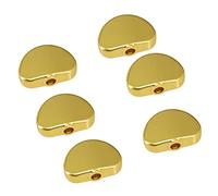 Meccanico accordatore 6 PCS Semicircle Shape Guitar Electric Tuning Tuning Pegs Cap Sintonizzatori Macchina Pulsanti Di Ricambio Testa Macchina Pulsanti Oro