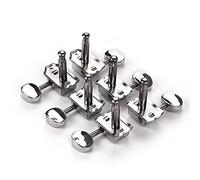 Meccanico accordatore 6 Sintonizzatori A Blocchi Di Chitarra Semi-chiusa In Linea Tuning Pegs Machines Heads Set Per San Tele Chitarra Elettrica
