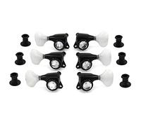 Meccanico accordatore Pioli Per Chitarra Acustica Pioli A Base Di Albero Completamente Recintato Con Cristallo A Pesci Nero Con Accessori Di Serratura