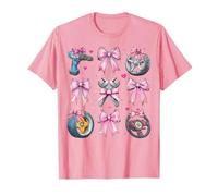 Meccanico Auto Ruote Chiave Ragazza Coquette Bow Rosa Mamma Maglietta