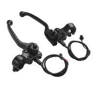 Meccanico Bicicletta Leve Freno 1 Paio Alluminio Nera Con Parcheggio a Pulsante