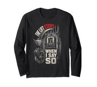 Meccanico Dell'ascensore The Lift Stops When I Say So Maglia a Manica