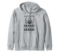 Meccanico di Auto Cosa Succede nel Garage Rimane in Garage Felpa con Cappuccio