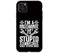 Meccanico - Non riesco a risolvere stupido ma posso risolvere ciò che fa stupido Custodia per iPhone 11 Pro Max