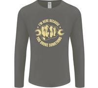 Meccanico Qui Perché Hai Rotto Qualcosa Uomo Maglietta A Maniche Lunghe