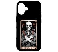 Meccanico Tecnico Riparazione Auto Gotico Tarocchi Supporto Carta Custodia per iPhone 16