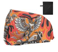 Meccanico Uccello Moto Rosso Fuoco Impermeabile Bike Covers con Fori di Blocco Anti Polvere Pioggia Neve UV Storage Copertura Del Motociclo Adatto per la maggior parte funda impermeabile para