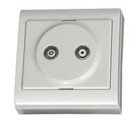 Meccanismi elettrici - Serie LG-80 Focus - 0200500 BASE TV-FM SUPERFICIE BIANCA