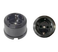 Meccanismi elettrici - Serie Porcellana - 2902021-N BASE SUPERFICIE PORCELANA NERA