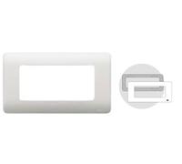 Meccanismi elettrici - Serie Rehabitat - 16656-B PLACCA 6 STRETTE BIANCO REHABITAT