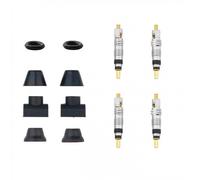 Meccanismi Valvola Tubeless Smontabili Alluminio Kit 4 Pezzi Ruote