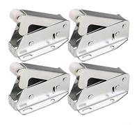Meccanismo a molla per apertura a pressione, per armadietti, credenze e ante della cucina, con struttura rivestita in zinco, 4 pezzi