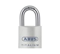 ABUS Lucchetto Titalium 80TI/50 - Lucchetto da cantina con corpo leggero e solido in alluminio speciale - Livello di sicurezza 8 - Argento