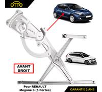 Meccanismo Alzacristalli Anteriore Destro Pinze per Megane 3- 5 Ante -