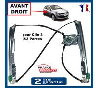 Remonte Alzacristalli Elettrico Anteriore Destro Leva Vetro per Clio III 3 Porte