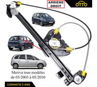 Meccanismo Alzacristalli Elettrico Posteriore Destra per Opel Meriva (03-10)