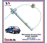 Meccanismo Alzacristalli Manuale Anteriore Sinistro Per Renault Super 5 3 Porte