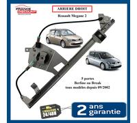 Meccanismo Alzacristalli Posteriore Destro Pinze per Megane 2 II 5 Porte