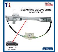 Meccanismo Alzacristallo Anteriore Destro per Citroen C4 I (5P) - 9222V0 9222CQ